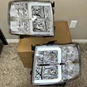 07-13 Chevy Silverado Headlights Brand New In Packaging DRL LED Strip